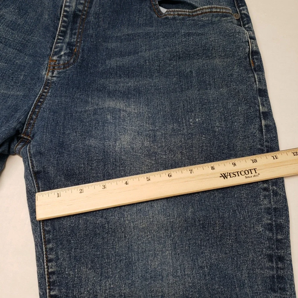 Refinery Republic Jeans Mens 40x32 (Actual 40x30) Blue Denim Slim Leg Stone Wash
